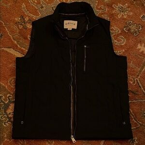 Orvis Men's Black Zip-Up Vest